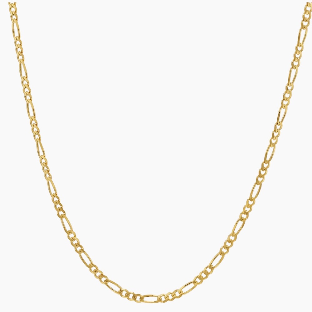 14K Yellow Gold 2mm Figaro Chain Necklace